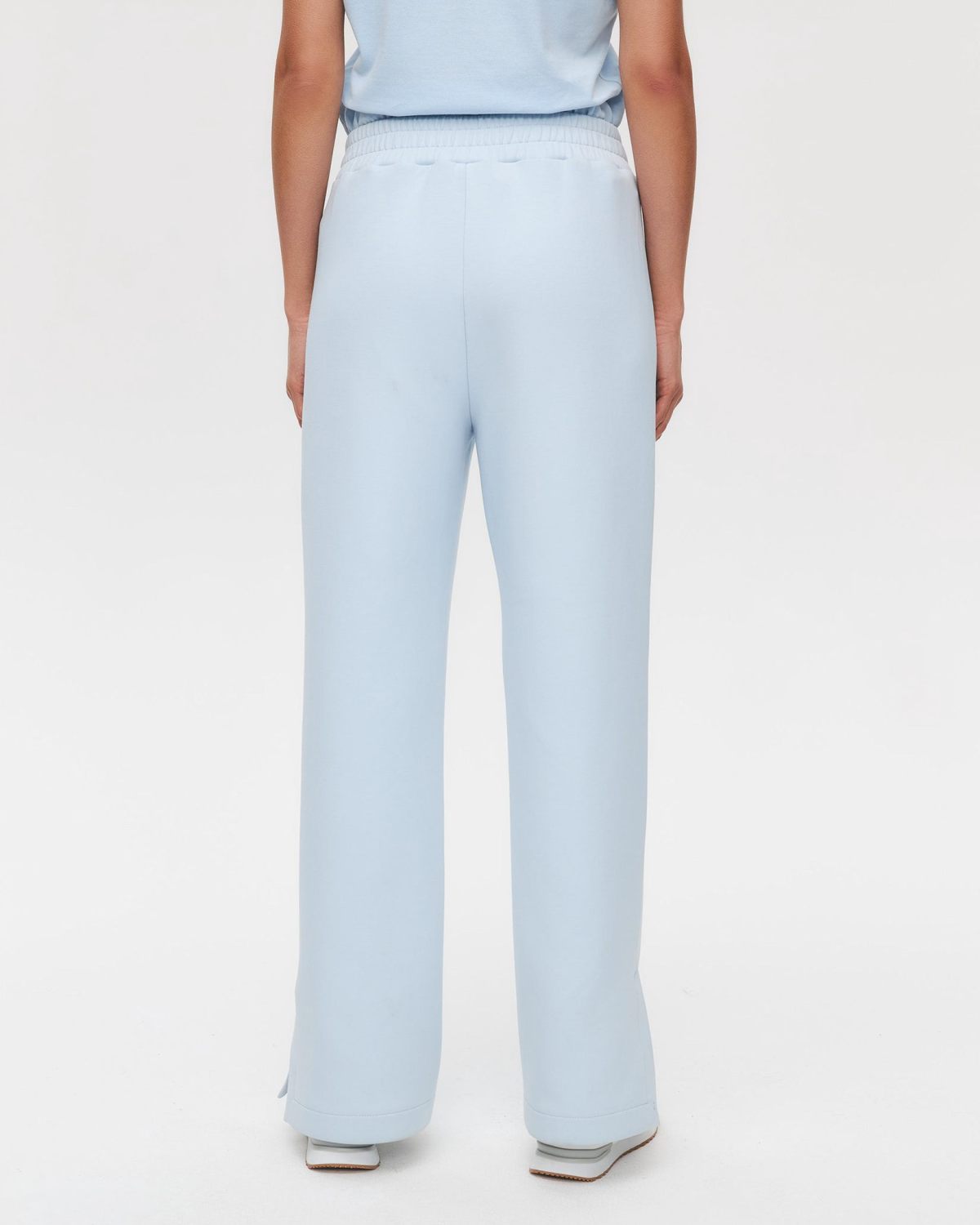 Брюки широкие со стрелками Pure SOBOI, W5CLP84-LGT/BLU, цвет голубой