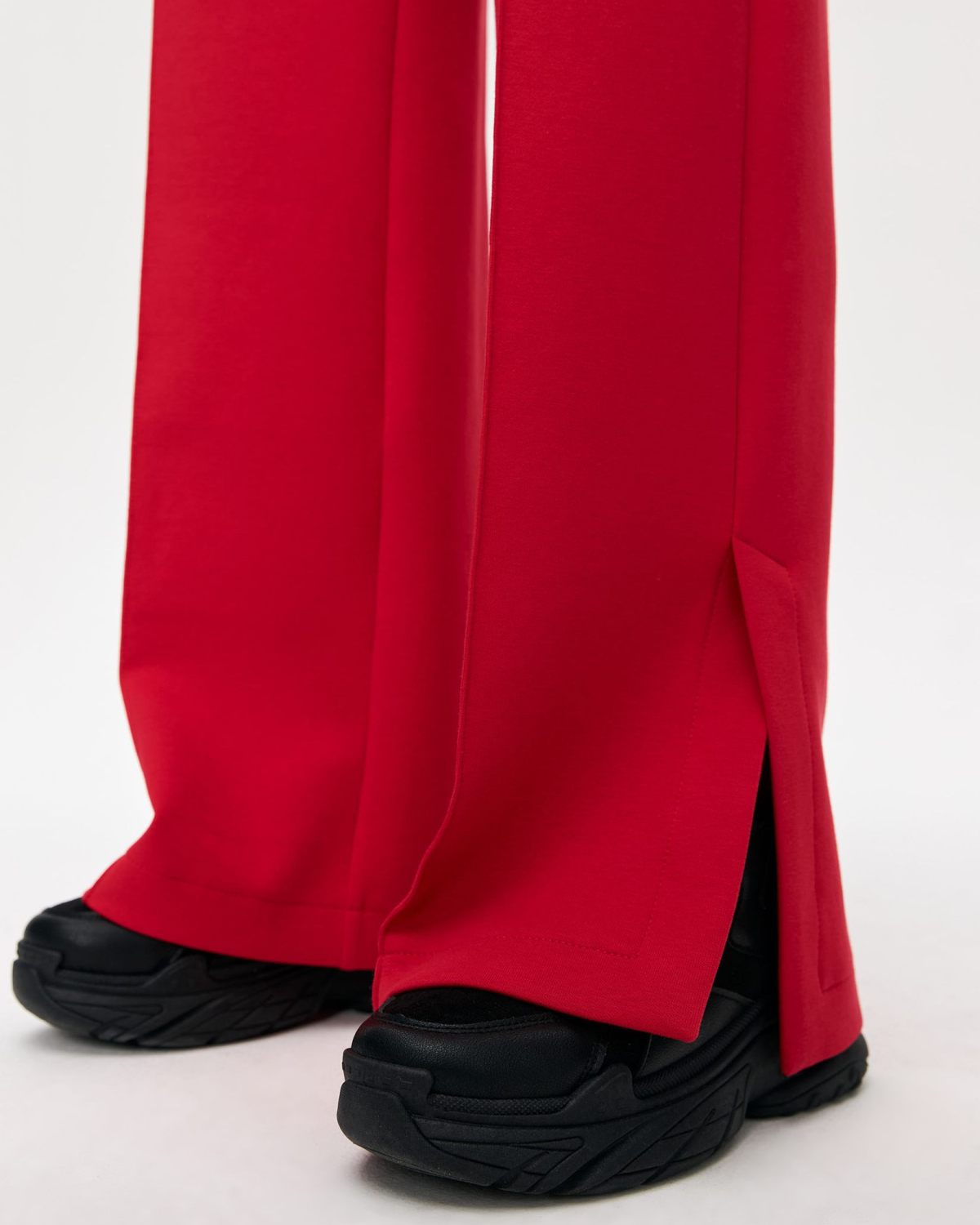 Брюки широкие со стрелками Pure SOBOI, W5CLP84-RED, цвет красный
