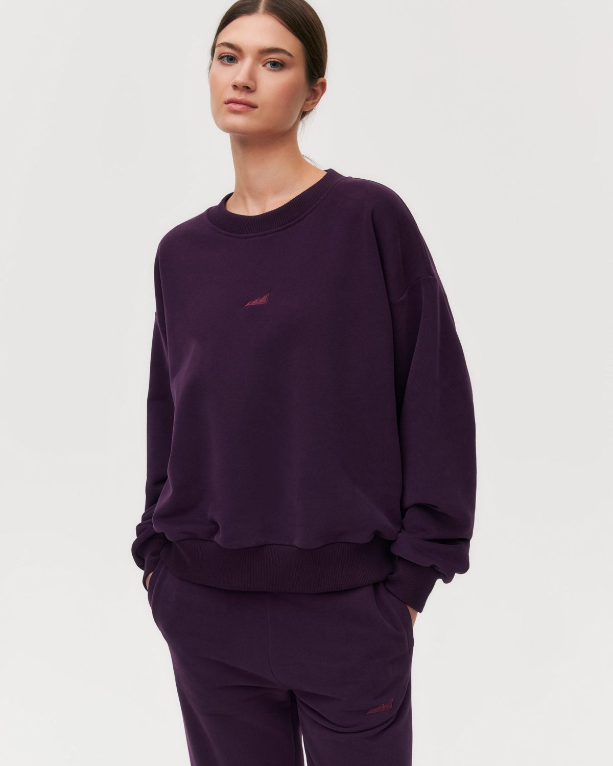 Свитшот Classic Nikasport, W5CL33-PLM, цвет сливовый
