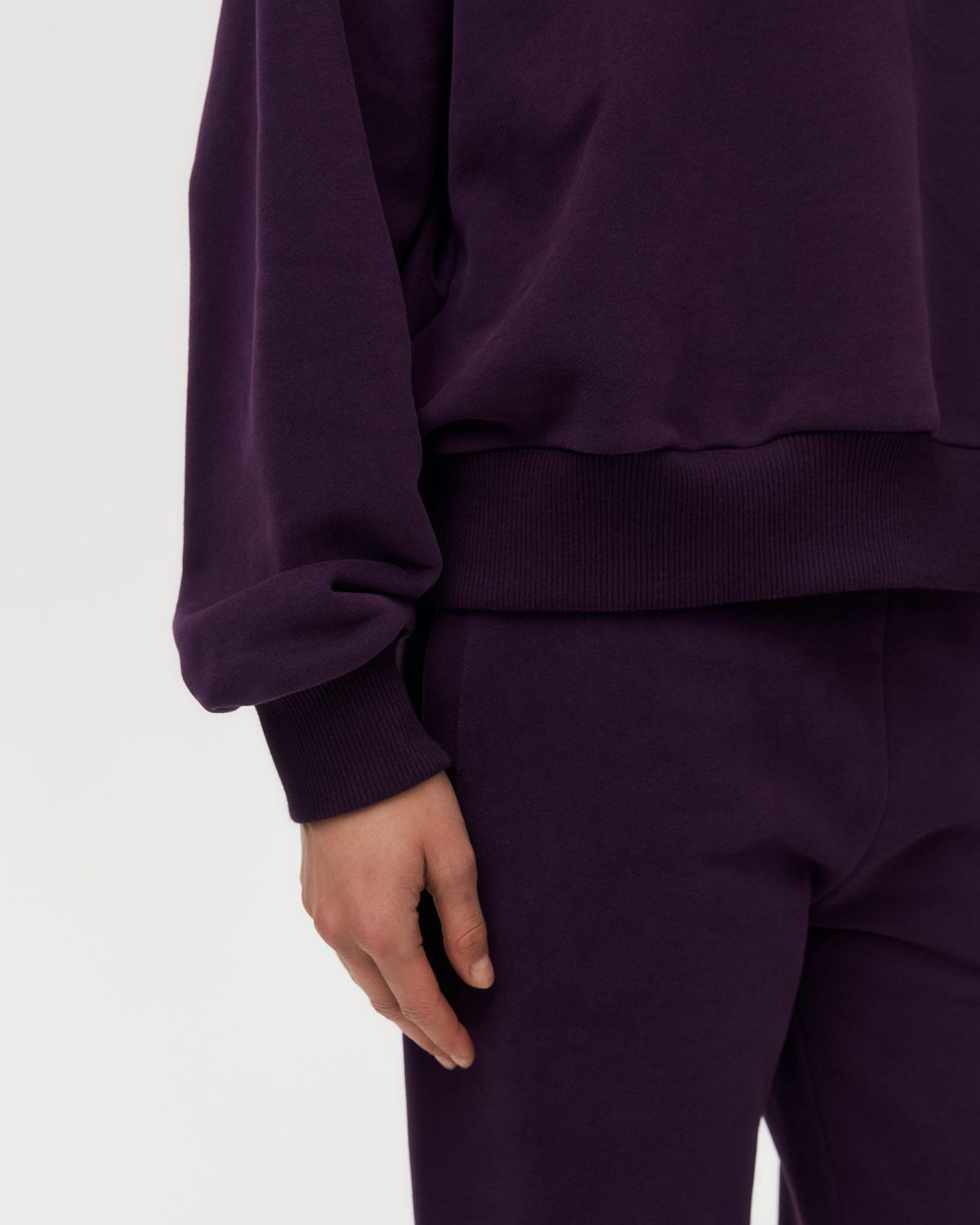 Свитшот Classic SOBOI, W5CL33-PLM, цвет сливовый