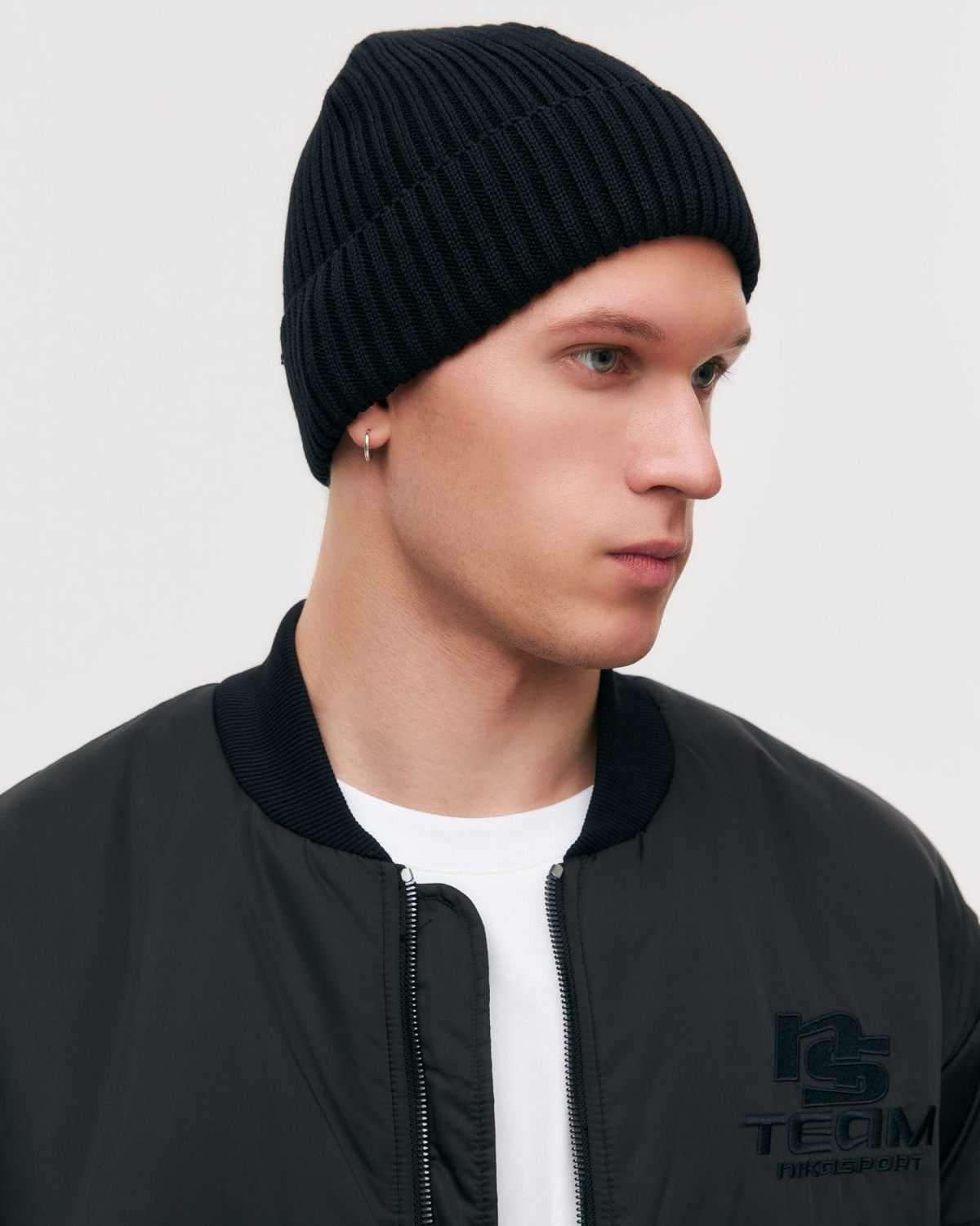 Шапка стандартная Nikasport, M5CL132-BLK, цвет черный