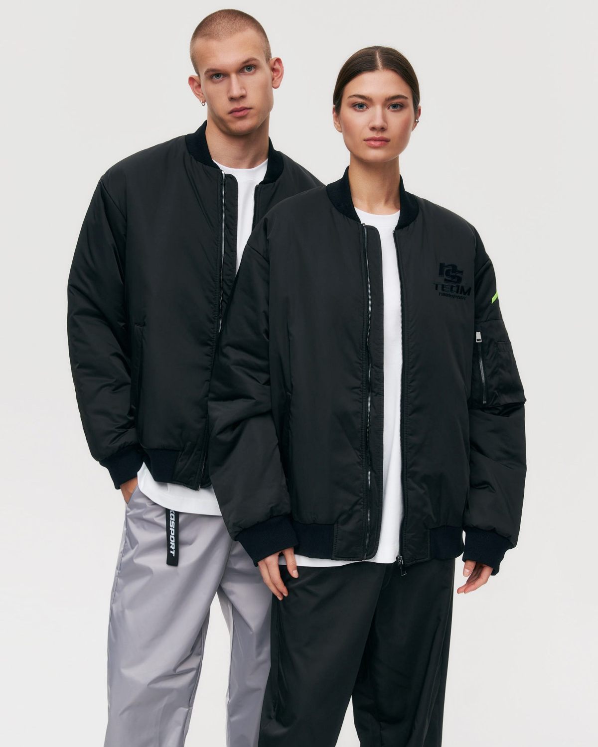 Бомбер Oversize Infinity Nikasport, INF28-U99-BLK, цвет черный