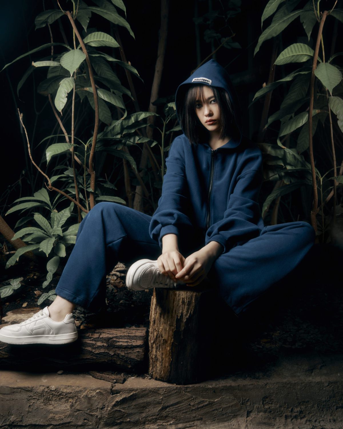 Брюки широкие со вставками Villains Academy SOBOI, W3VA84-BLU, цвет темно-синий