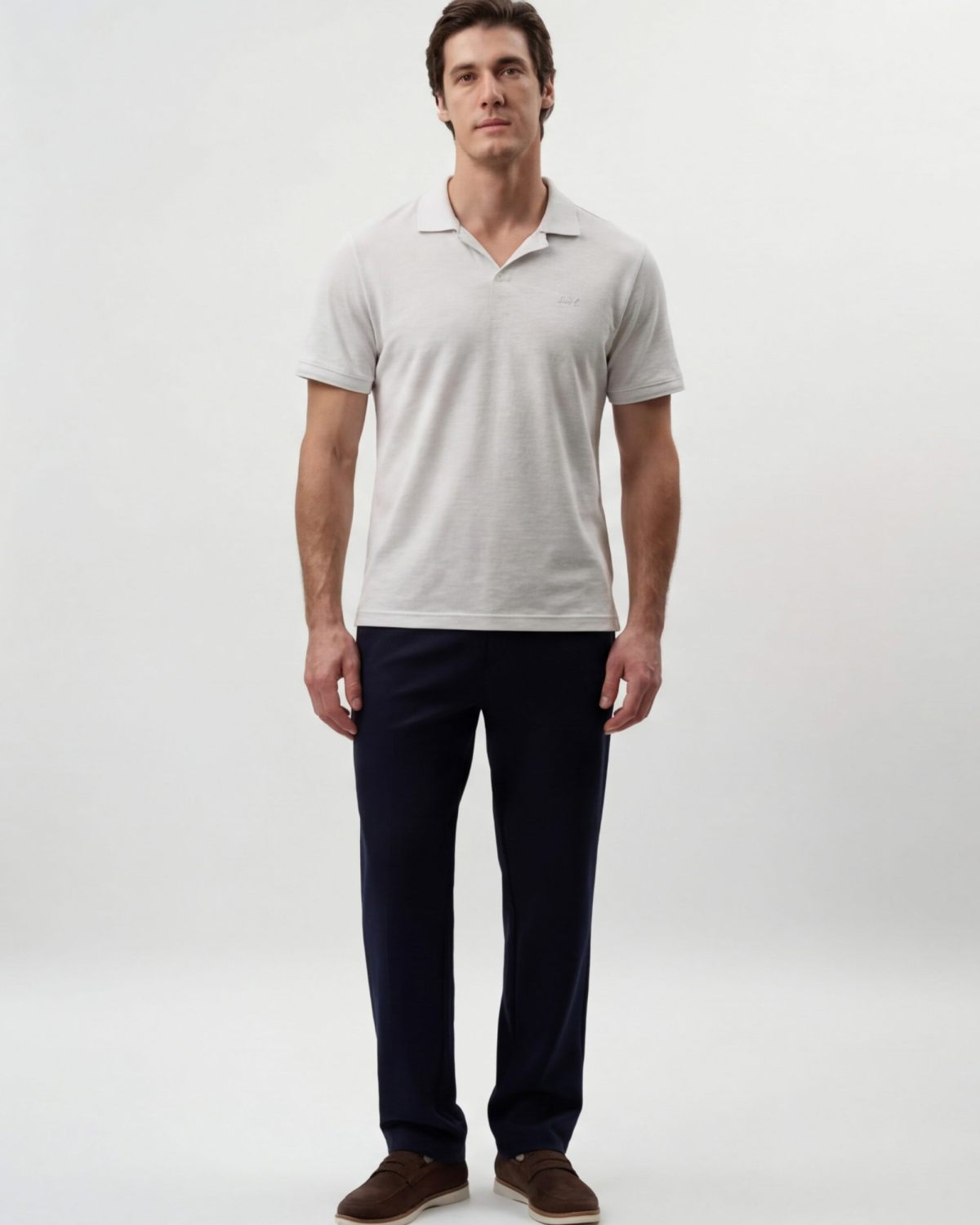 Поло SOBOI, M5CLP412-GRY/MLG, цвет серый меланж