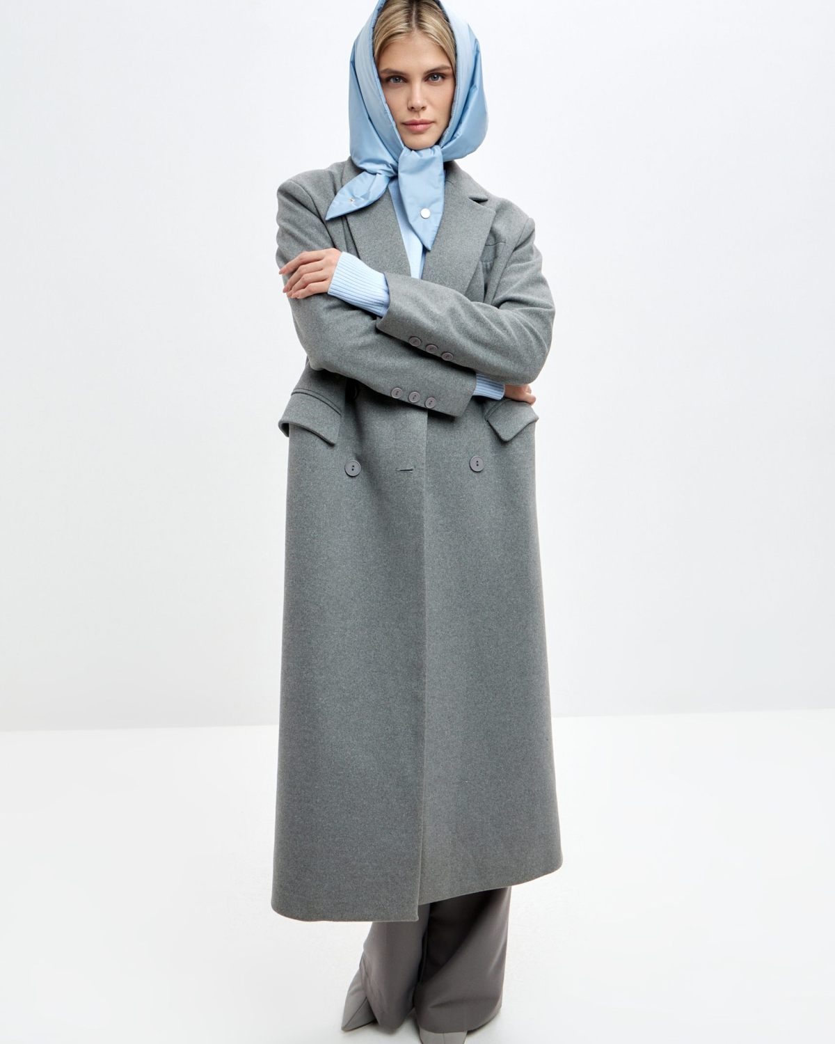 Косынка утепленная Pure Nikasport, 1W8PR143W-47LGT/BLU40, цвет голубой