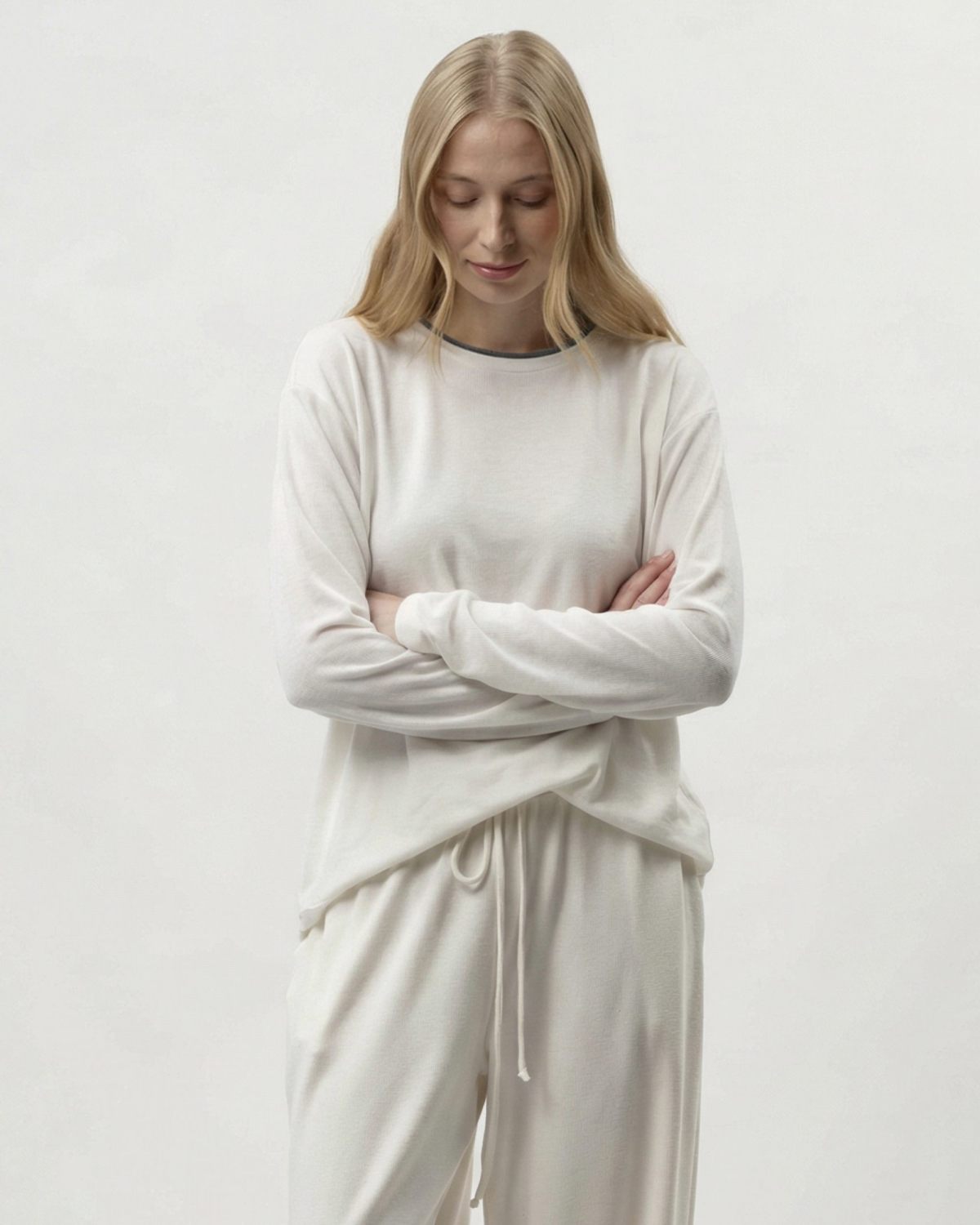 Лонгслив "Лиза" с кашемиром Softwear SOBOI, SBW4SW33E1-37ECR98, цвет экрю