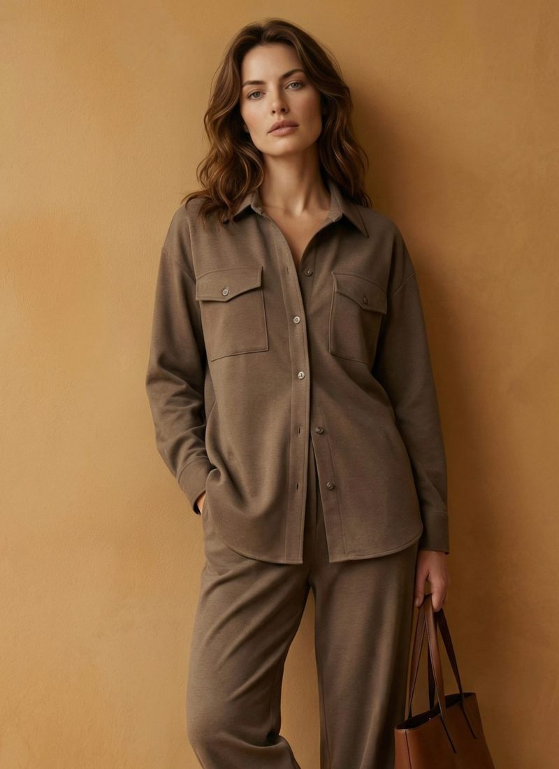 Рубашка Маруся Relaxed Softwear SOBOI, SBW4SW53E4-25CAP107, цвет кофейный