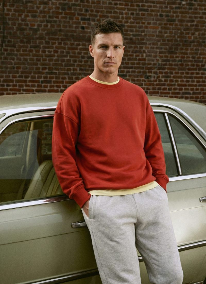 Свитшот Oops SOBOI, M4OPS33-VIN, цвет терракотовый