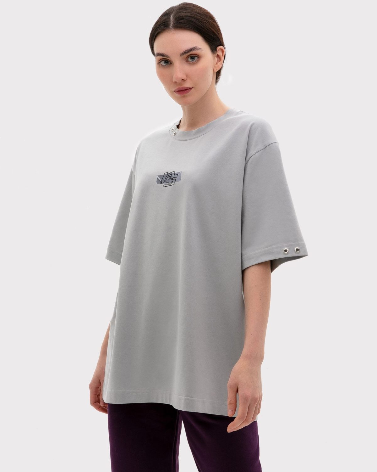 Футболка Oversize Oops Nikasport, W4OPS43-GRY, цвет серый