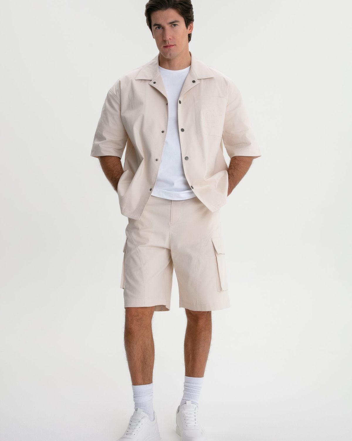 Шорты карго джинсовые Gardenika Nikasport, M3GN94-ECR, цвет экрю