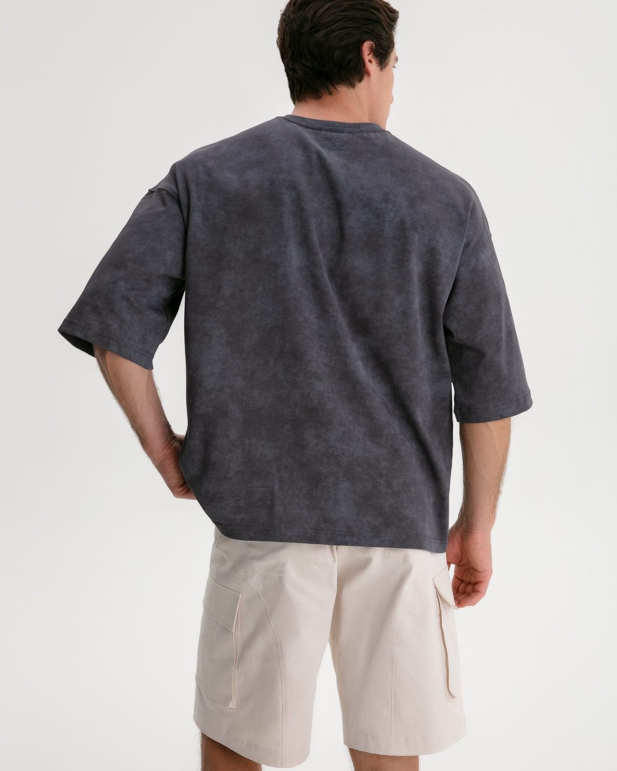 Футболка Oversize с wash-эффектом Gardenika Nikasport, U3GN47-GPH, цвет графит