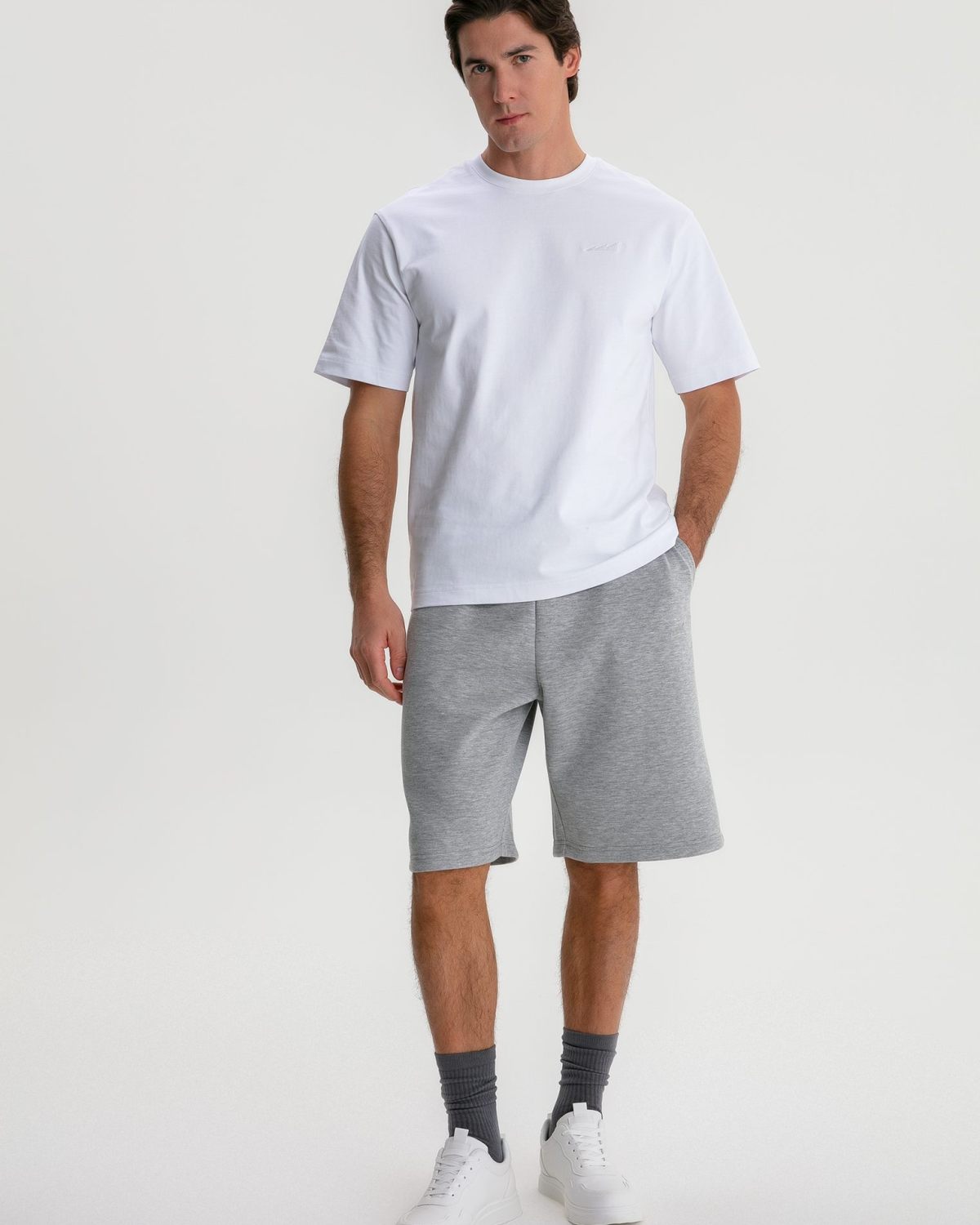 Шорты Oversize Pure Nikasport, M4PR92-GRY/MLG, цвет серый меланж