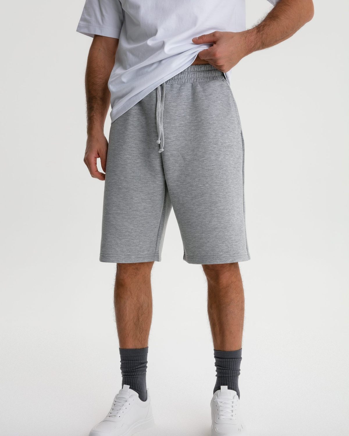 Шорты Oversize Pure Nikasport, M4PR92-GRY/MLG, цвет серый меланж