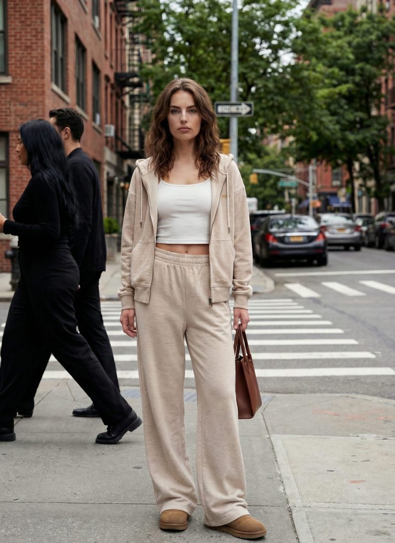 Брюки широкие Classic SOBOI, W5CL84-BGE/MLG, цвет бежевый