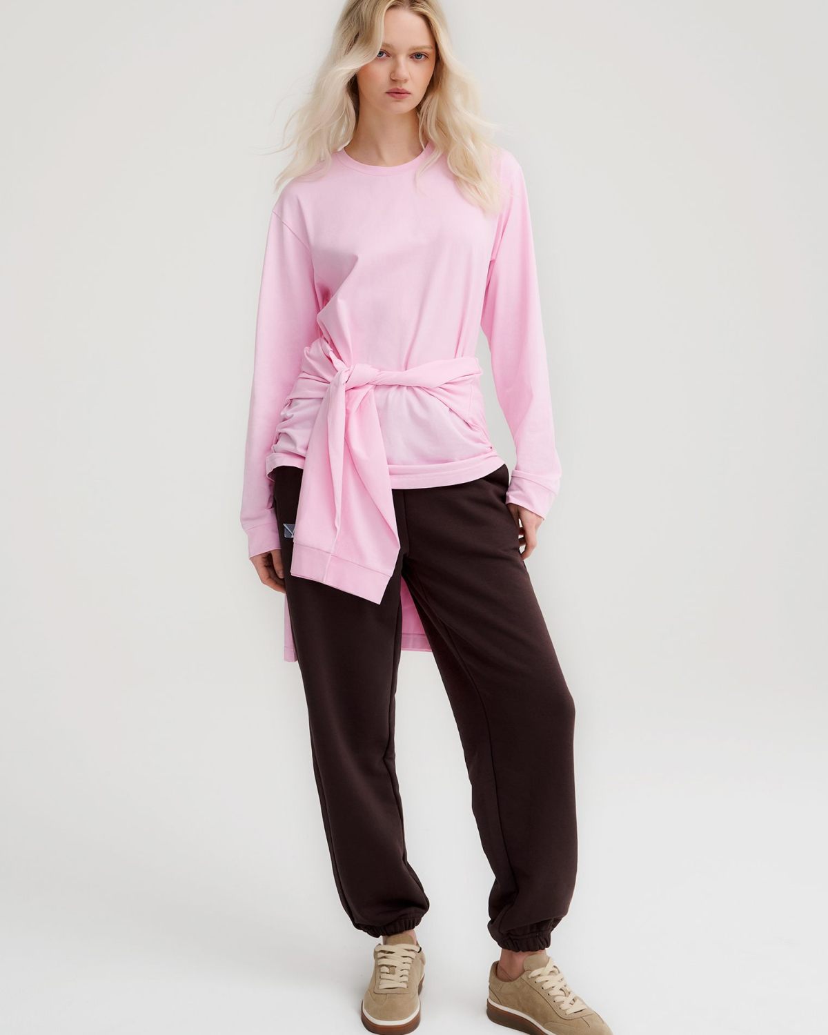 Лонгслив Oversize Oops Nikasport, W4OPS44-LGT/PNK, цвет розовый