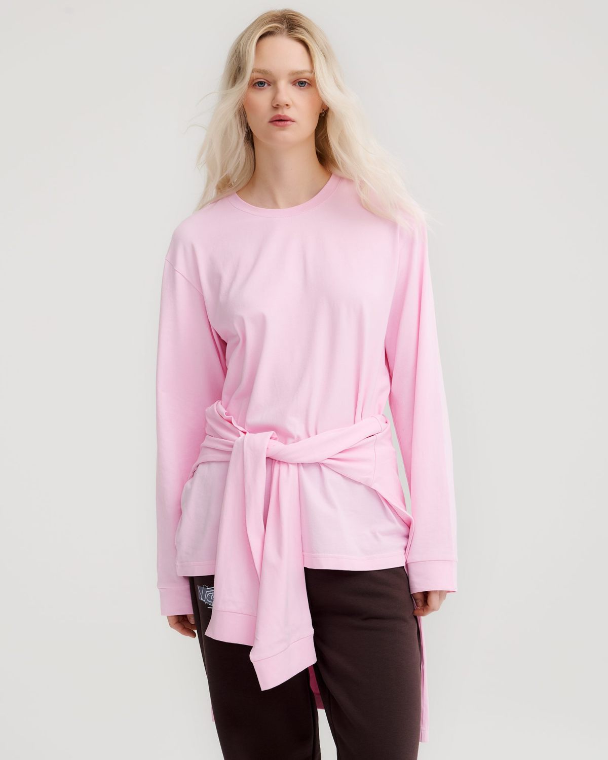 Лонгслив Oversize Oops Nikasport, W4OPS44-LGT/PNK, цвет розовый