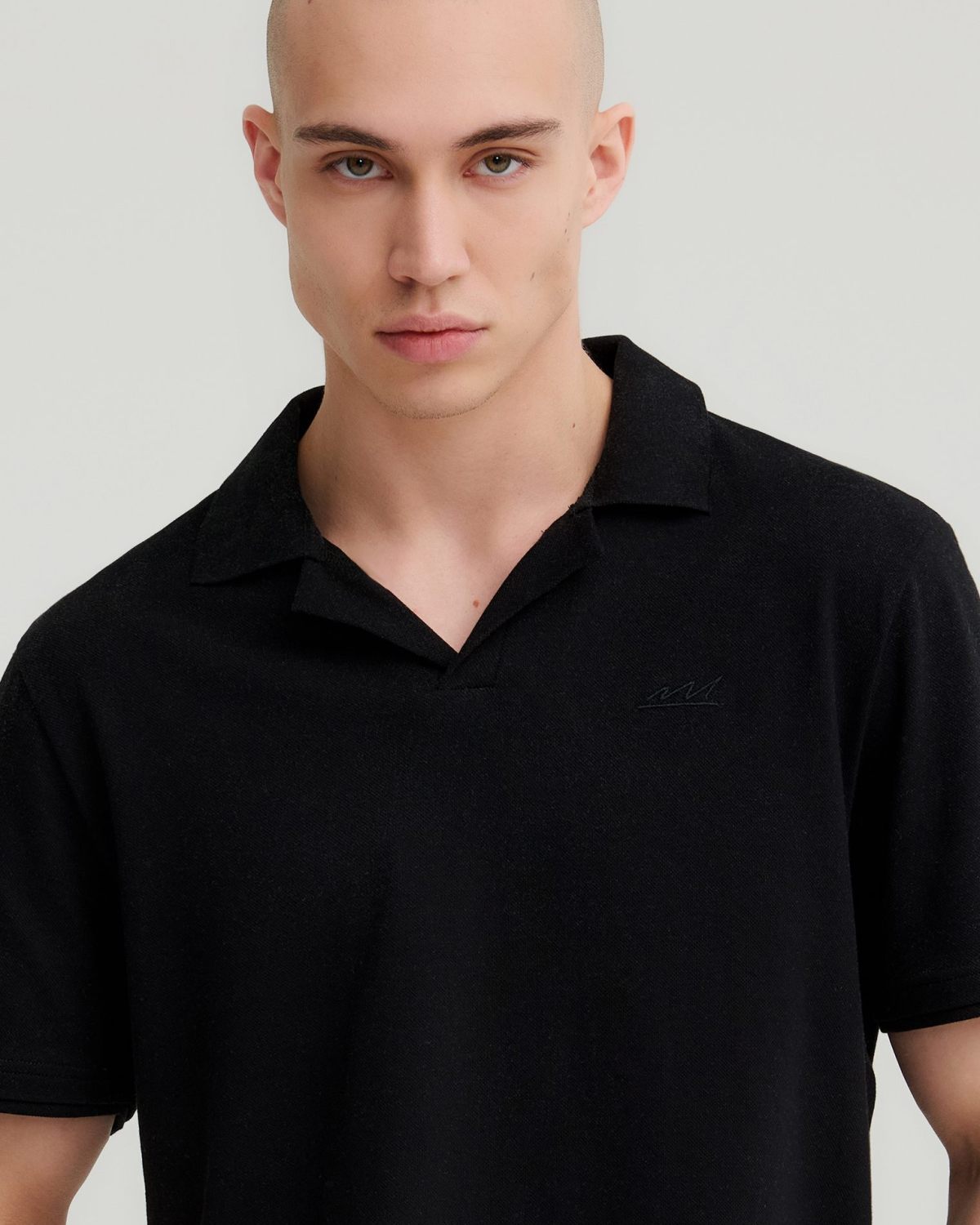 Поло Regular Pure Nikasport, M5CLP412-BLK, цвет черный