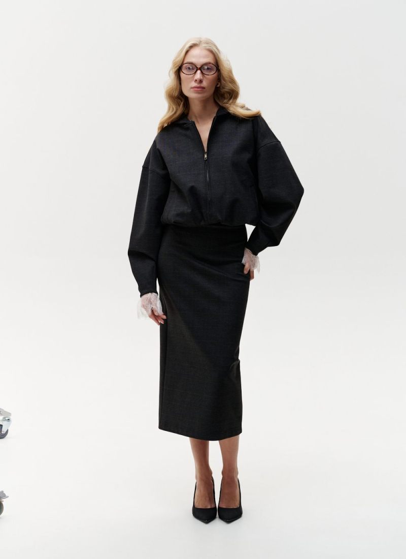 Худи на молнии Office Core Nikasport, 2W3OC34E1-15MLT69, цвет черный