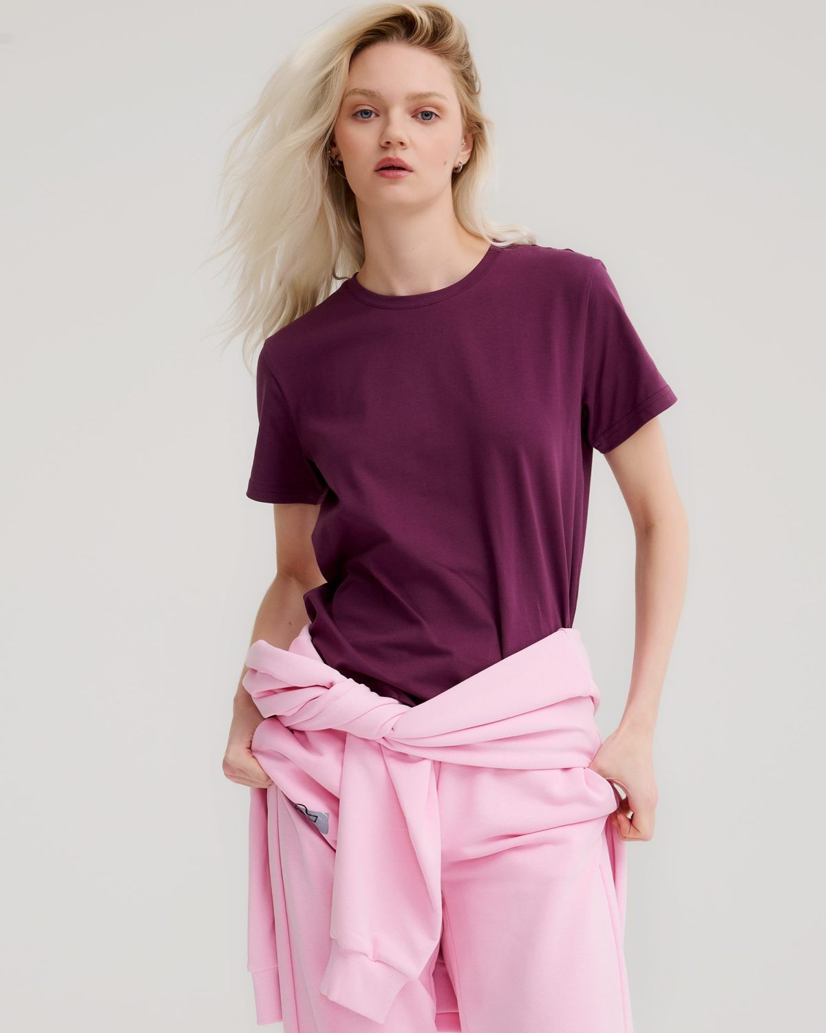 Футболка Regular Classic Nikasport, W5CL410-PLM, цвет сливовый