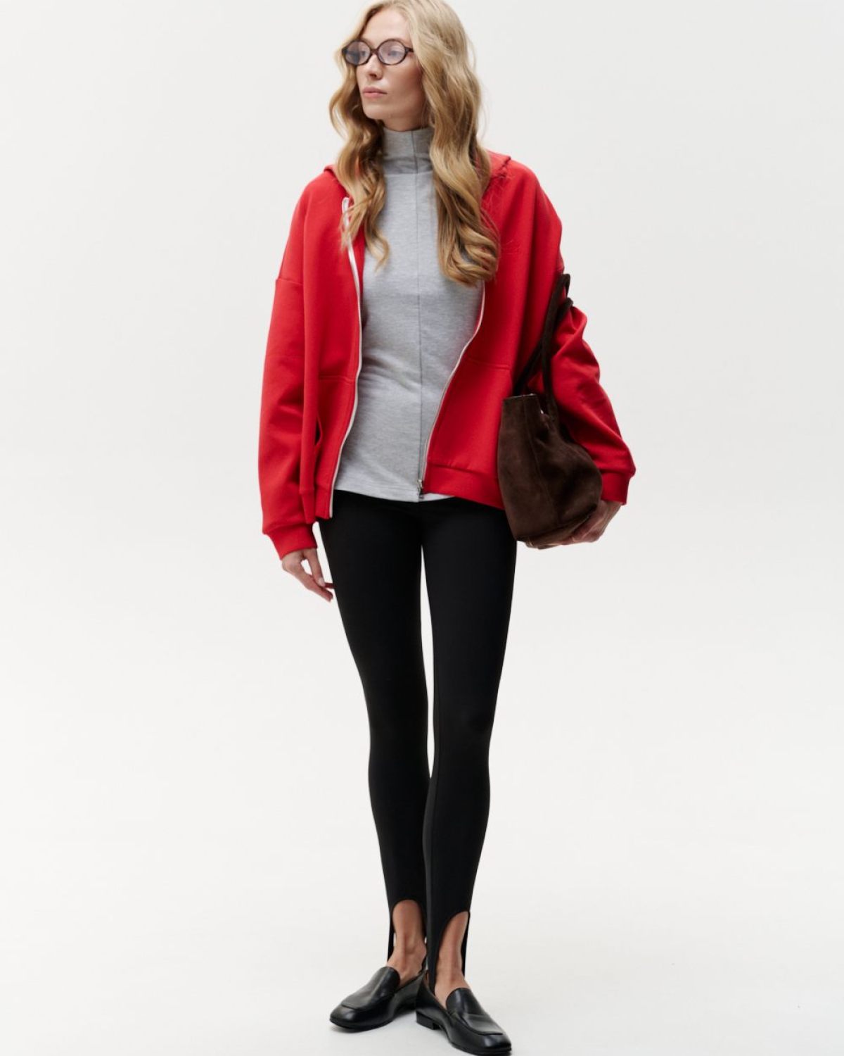 Лонгслив Slim Pure SOBOI, W5CLP48-GRY, цвет серый
