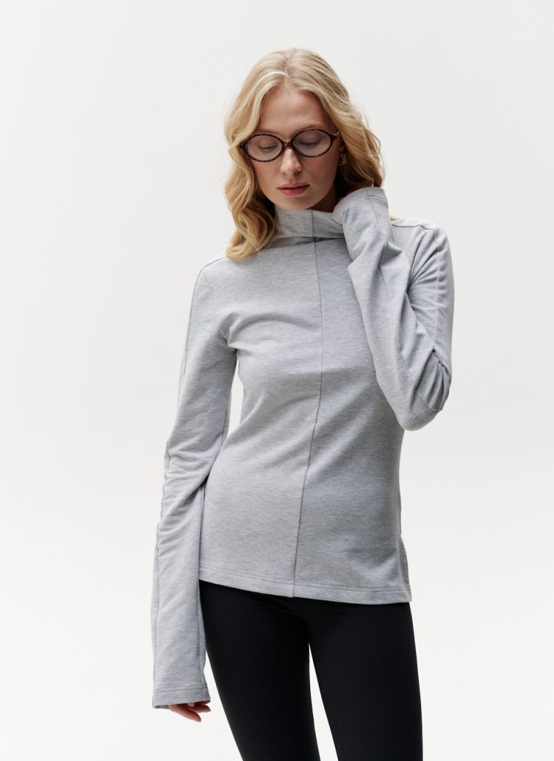 Лонгслив Slim Pure Nikasport, W5CLP48-GRY, цвет серый