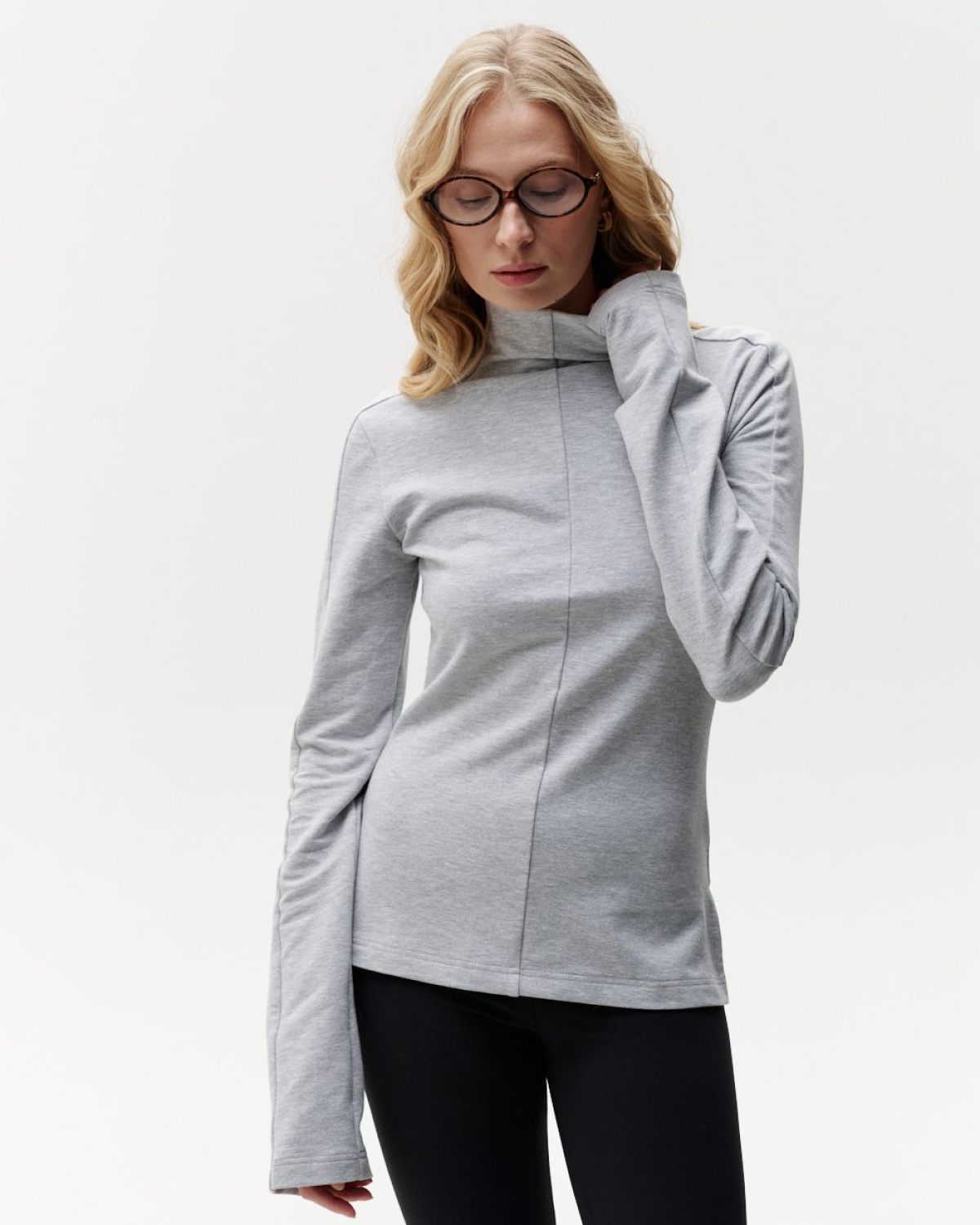 Лонгслив Slim Pure Nikasport, W5CLP48-GRY, цвет серый
