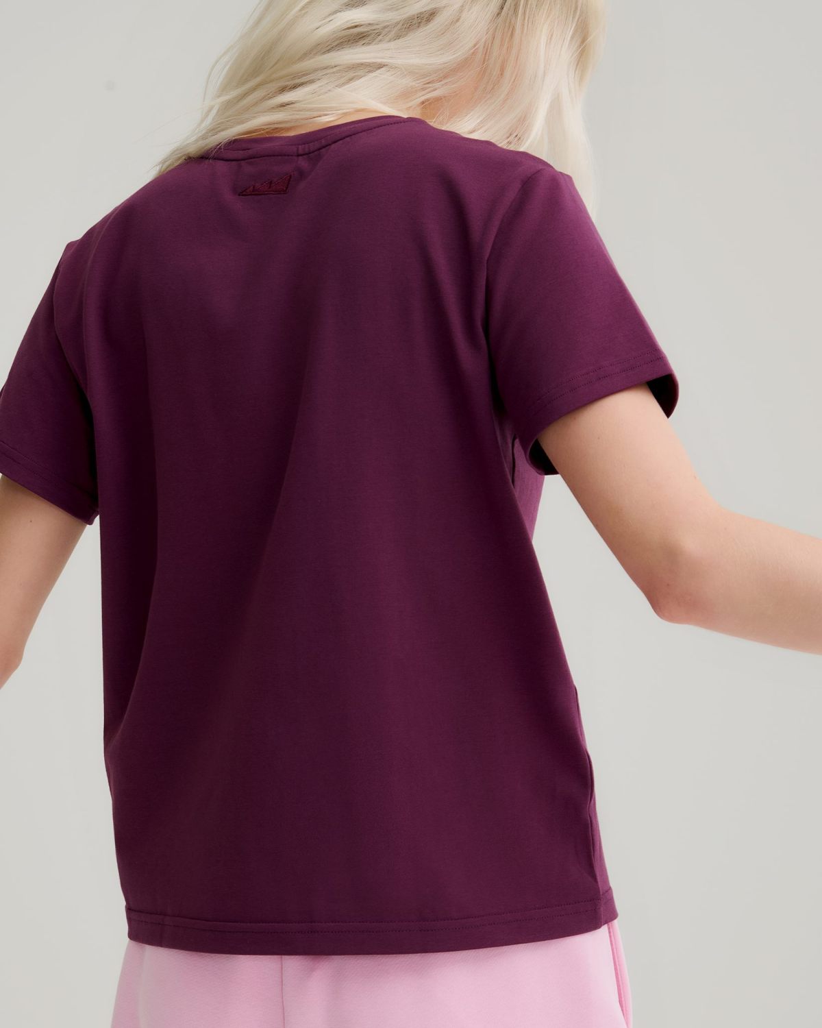 Футболка Regular Classic Nikasport, W5CL410-PLM, цвет сливовый