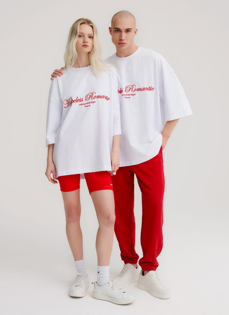 Футболка Oversize Valentine Nikasport, U2VD47-WHT, цвет белый