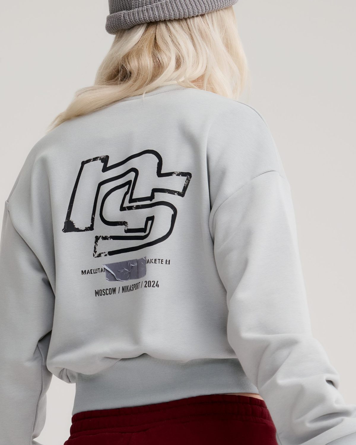 Джемпер на молнии Oops SOBOI, W4OPS31-GRY, цвет серый