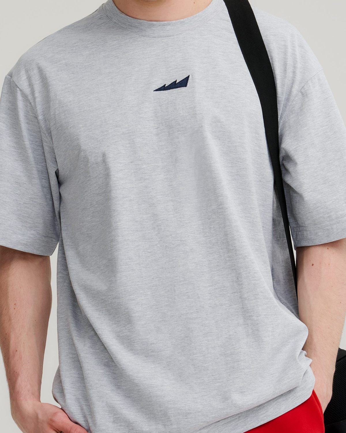 Футболка Oversize Classic Nikasport, M5CL47-GRY/MLG, цвет серый меланж