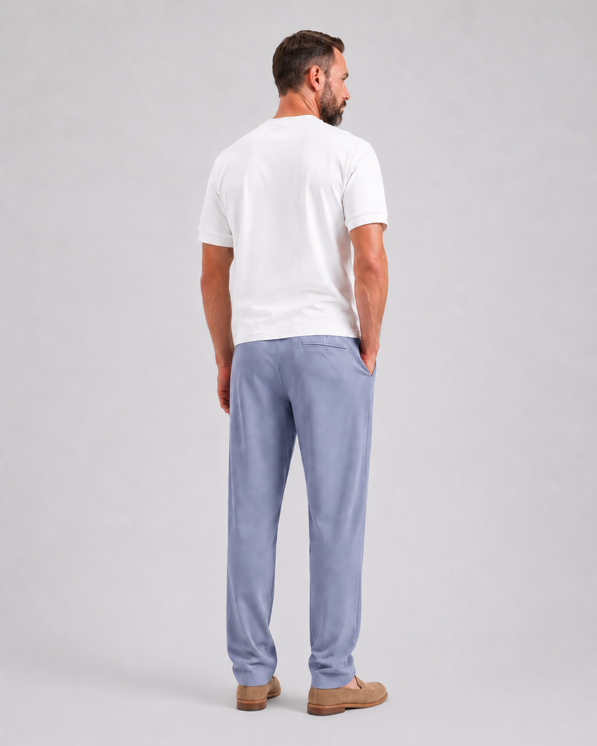 Брюки "Портос" SOBOI, SBM2SM811E1-25LGH/BLU104, цвет голубой