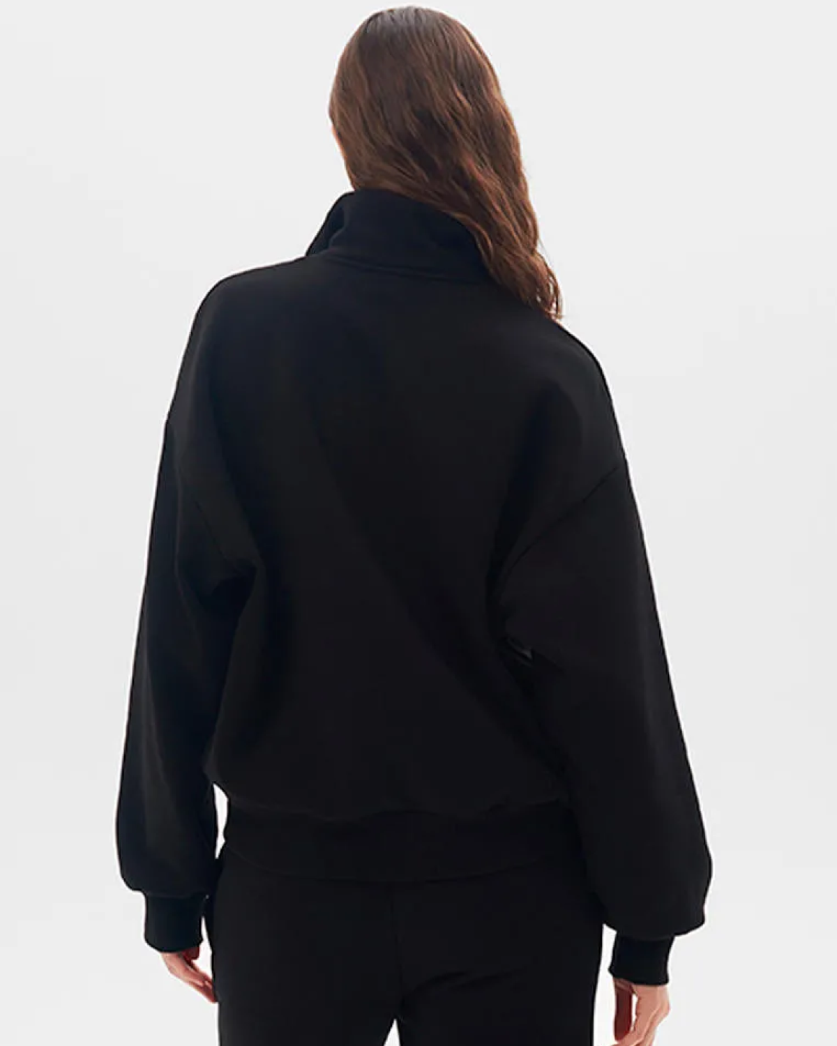 Утепленный джемпер с воротником стойкой на молнии Classic Nikasport, CL27-W11-BLK, цвет черный