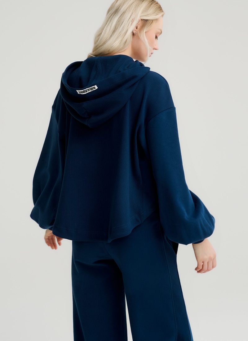 Худи на молнии со вставками Villains Academy Nikasport, W3VA34-BLU, цвет темно-синий