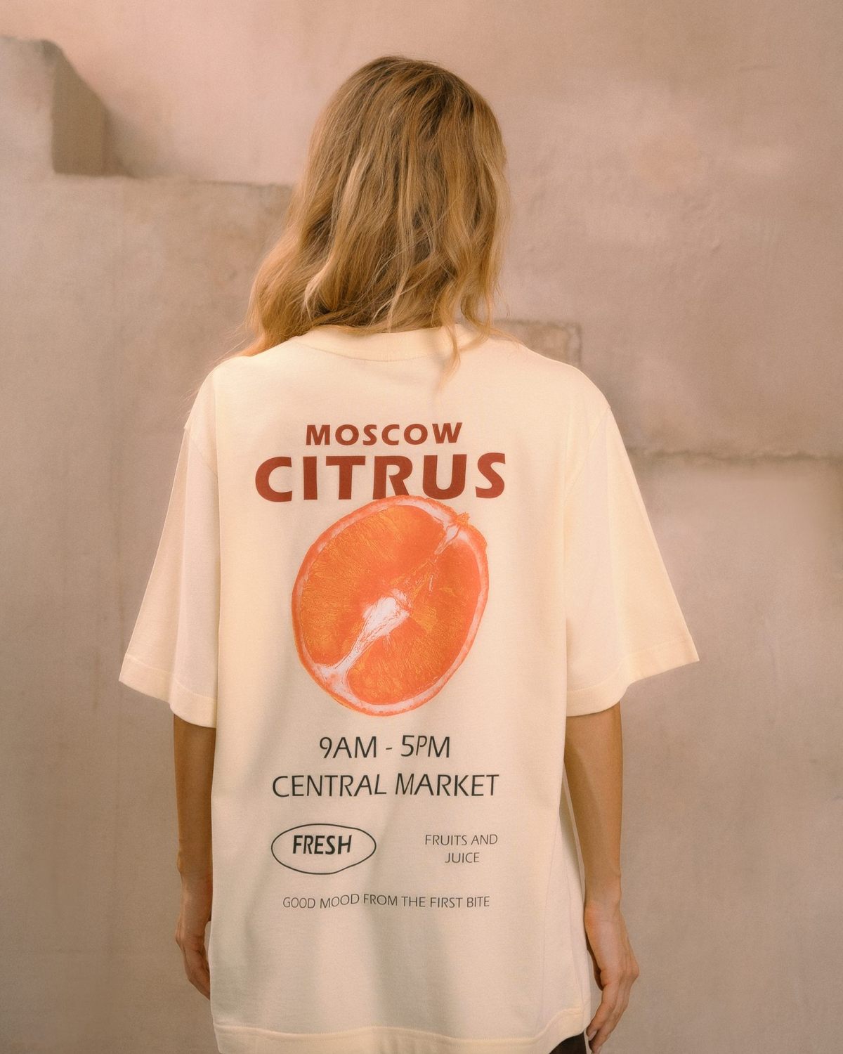 Футболка Oversize X-ray Nikasport, U2XR43-VAN, цвет ваниль