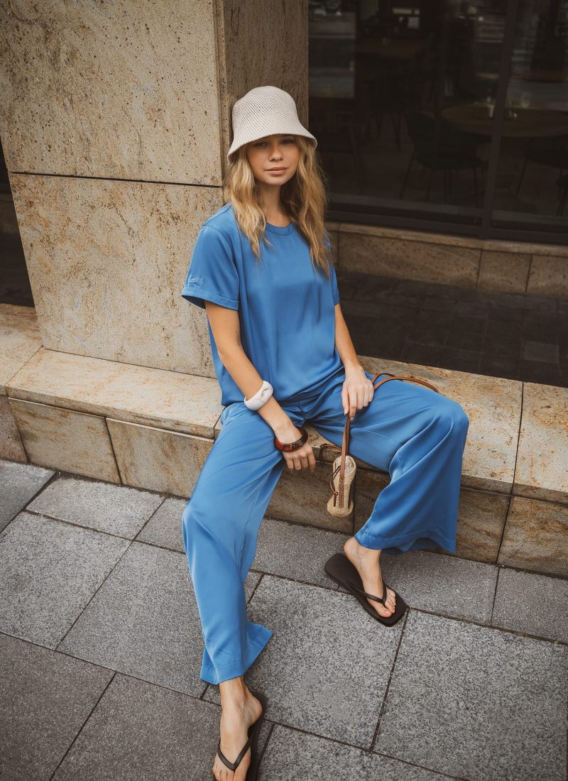 Брюки широкие Gardenika Nikasport, W3GN84-BLU, цвет голубой