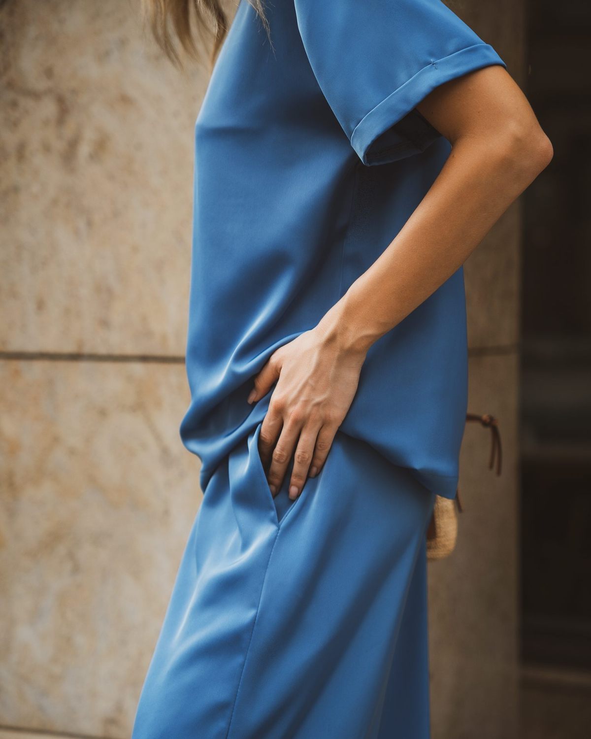 Брюки широкие Gardenika Nikasport, W3GN84-BLU, цвет голубой