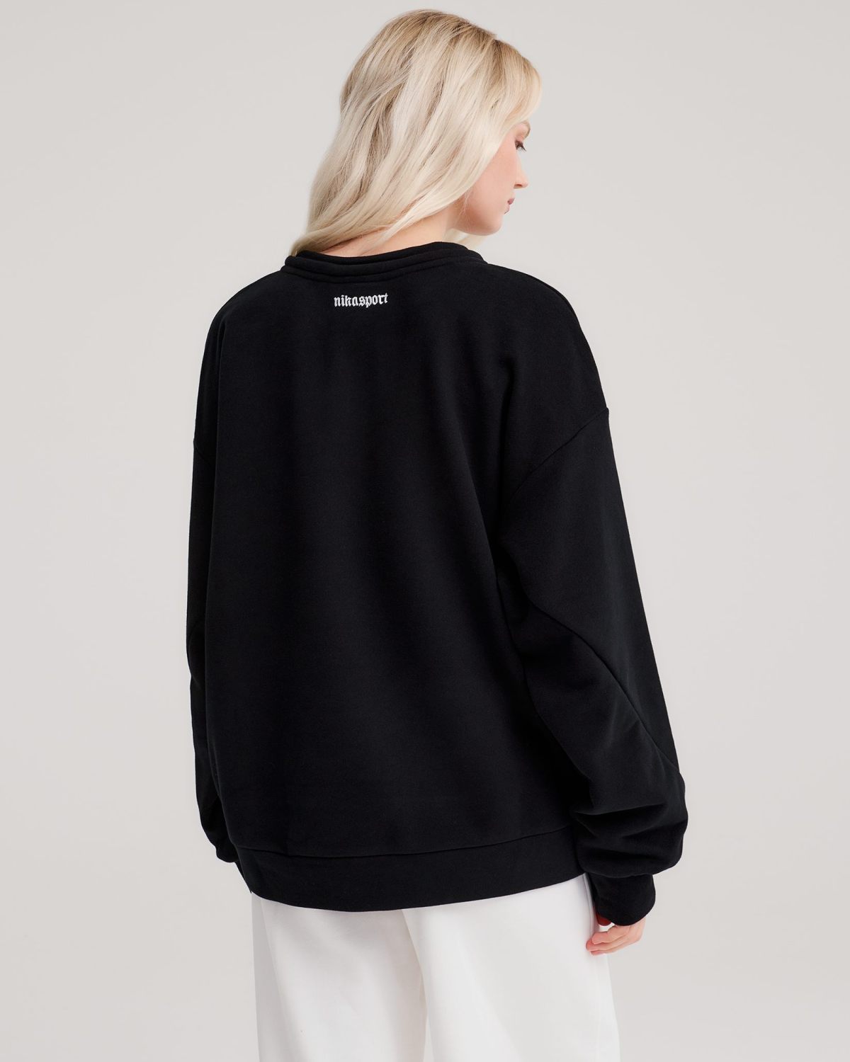 Свитшот с бантиком Villains Academy SOBOI, W3VA33-BLK, цвет черный