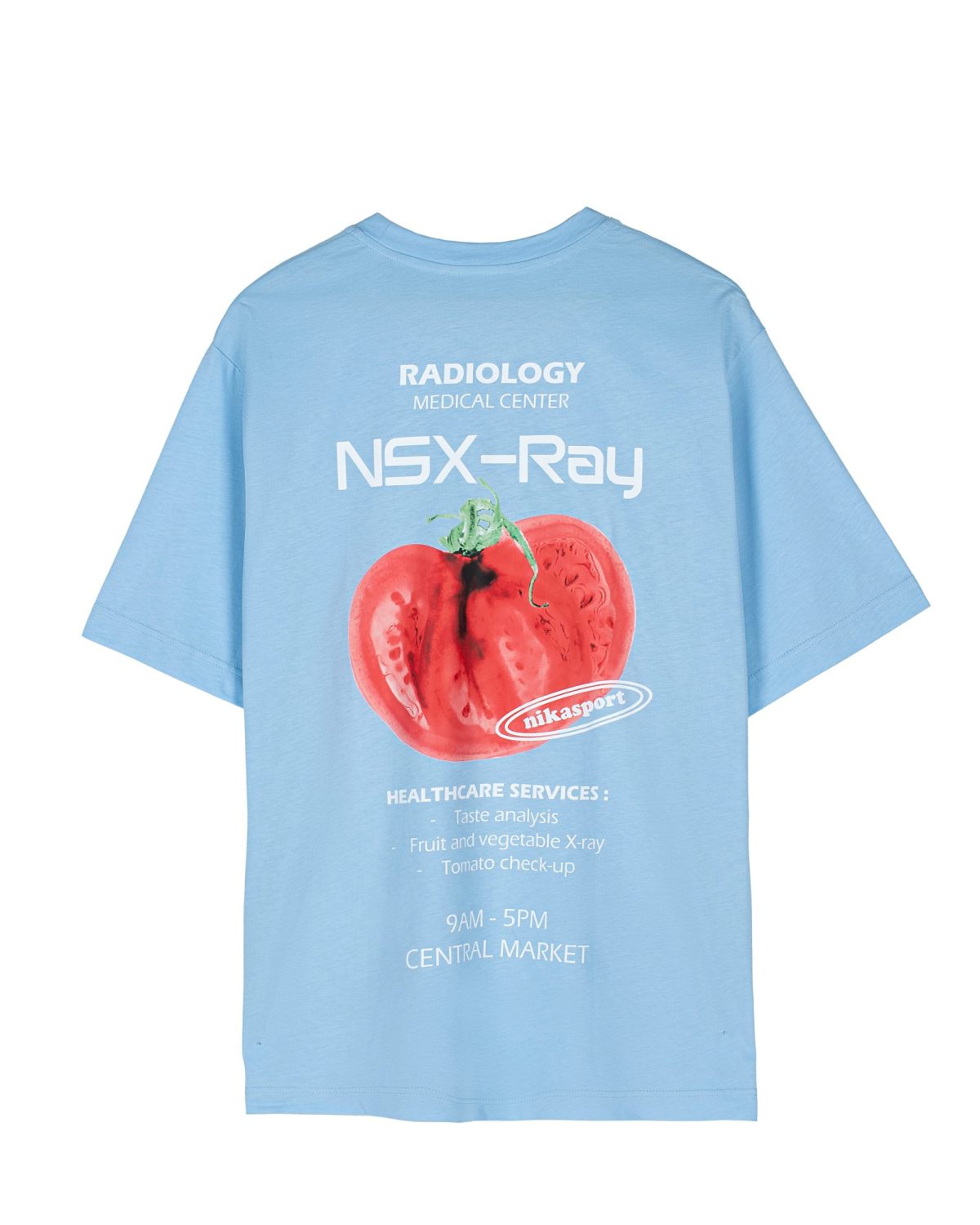 Футболка Oversize X-ray SOBOI, U2XR43-LGT/BLU, цвет голубой