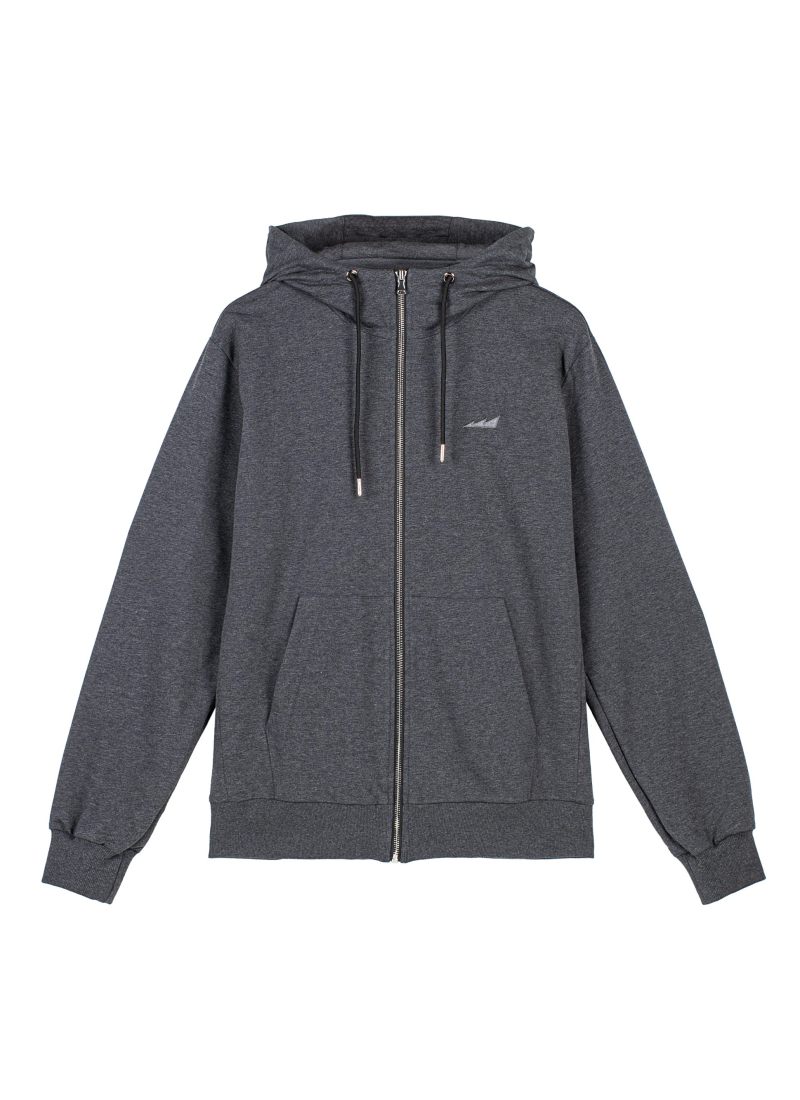 Худи на молнии Classic Nikasport, M5CL34-DRK/MLG, цвет темно-серый