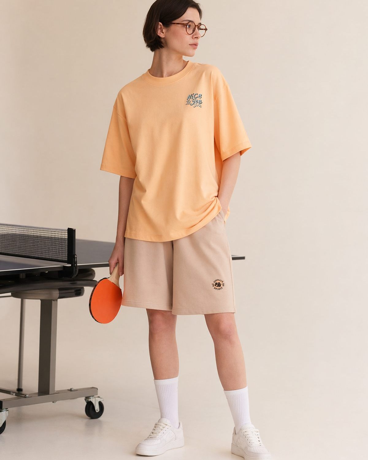 Футболка SOBOI, W4SN43-PEA, цвет персик