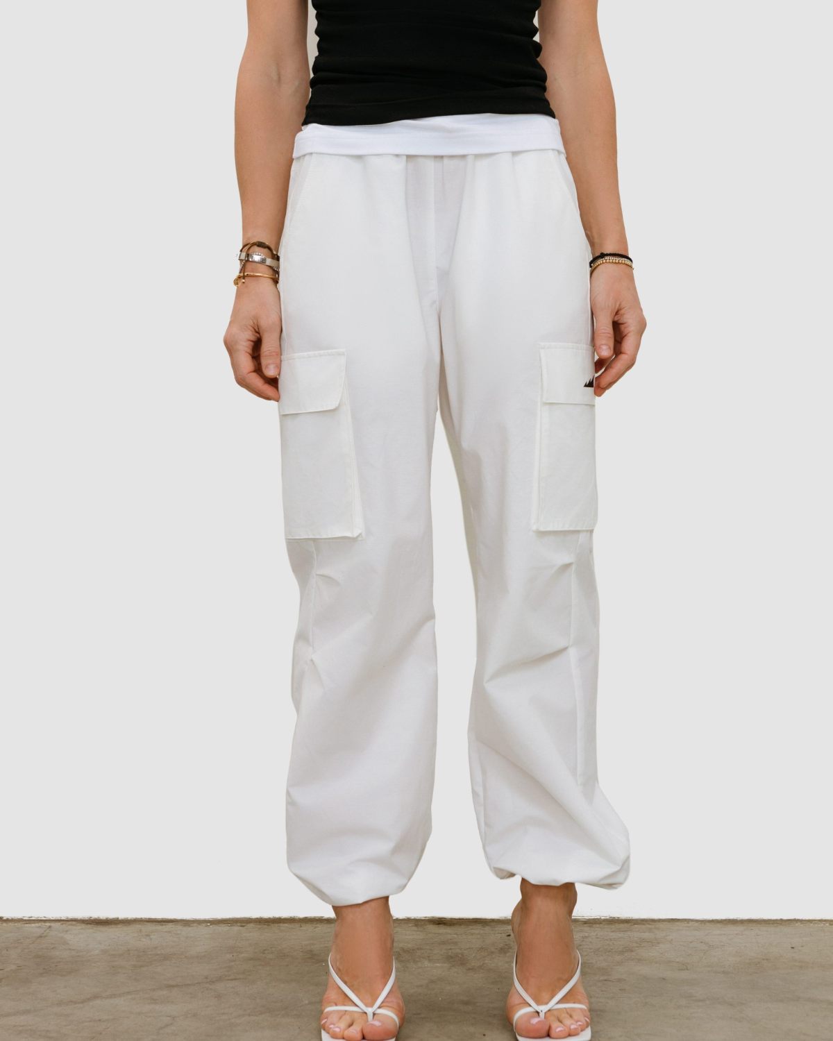 Брюки карго Beige & Grey Nikasport, W3BG89-WHT, цвет белый