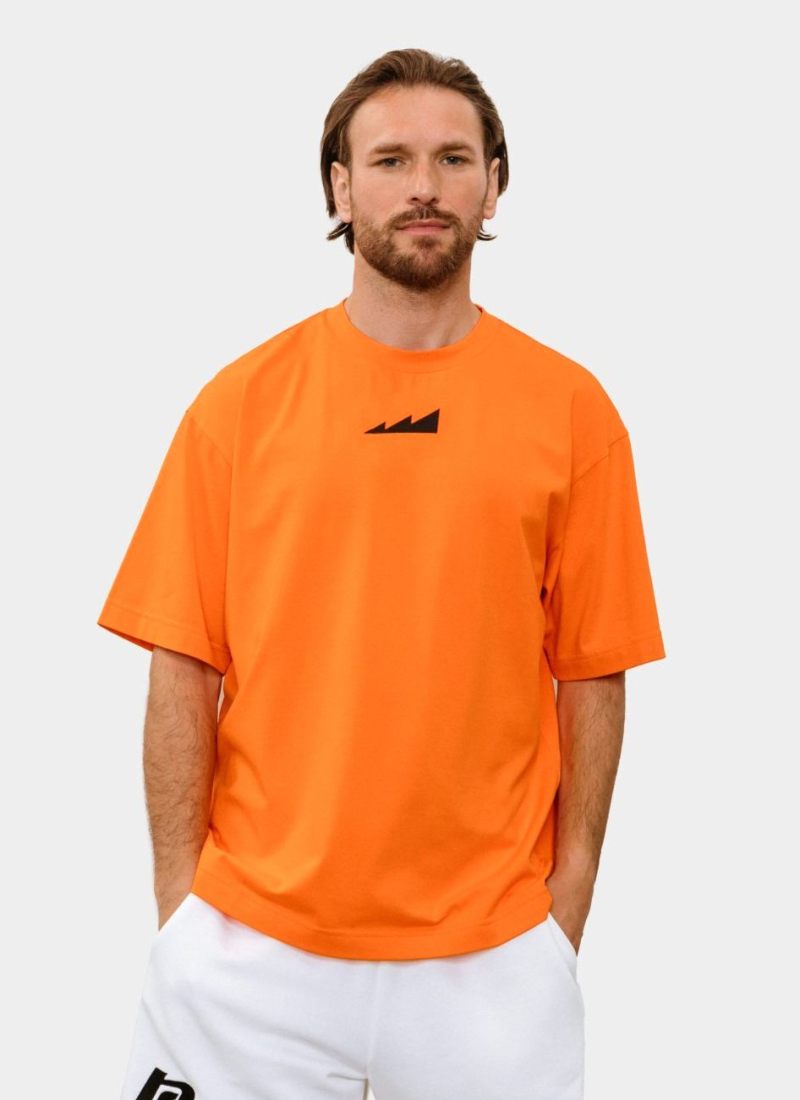 Футболка Oversize Beige&Grey Nikasport, BG12-M11-ORG, цвет оранжевый