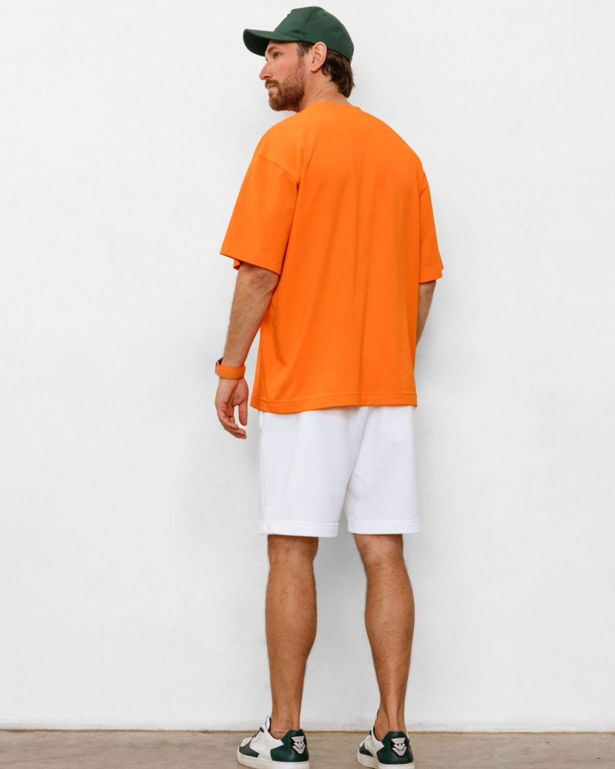 Футболка Oversize Beige&Grey Nikasport, BG12-M11-ORG, цвет оранжевый