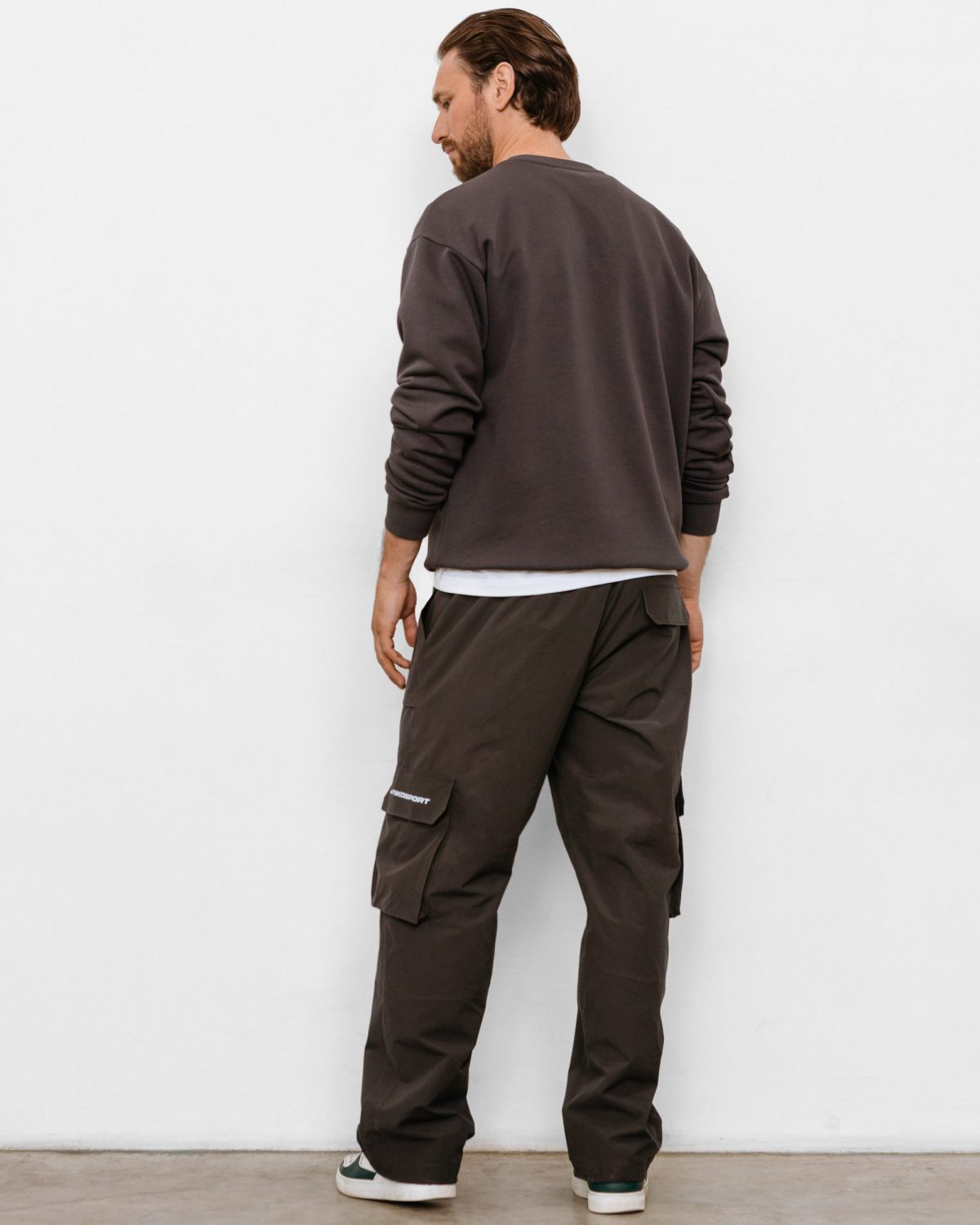 Брюки карго Beige&Grey Nikasport, BG55-M82-DRK/GRY, цвет темно-серый