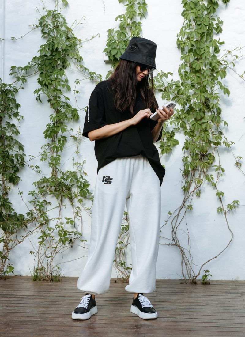 Брюки джоггеры Black & White Nikasport, W4BW83-WHT, цвет белый