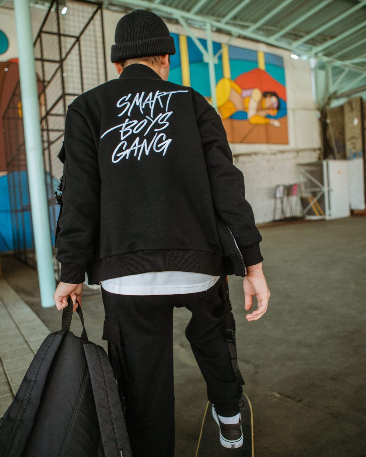 Джемпер на молнии Smart Boys Gang Nikasport, SBG20-B-BLK, цвет черный