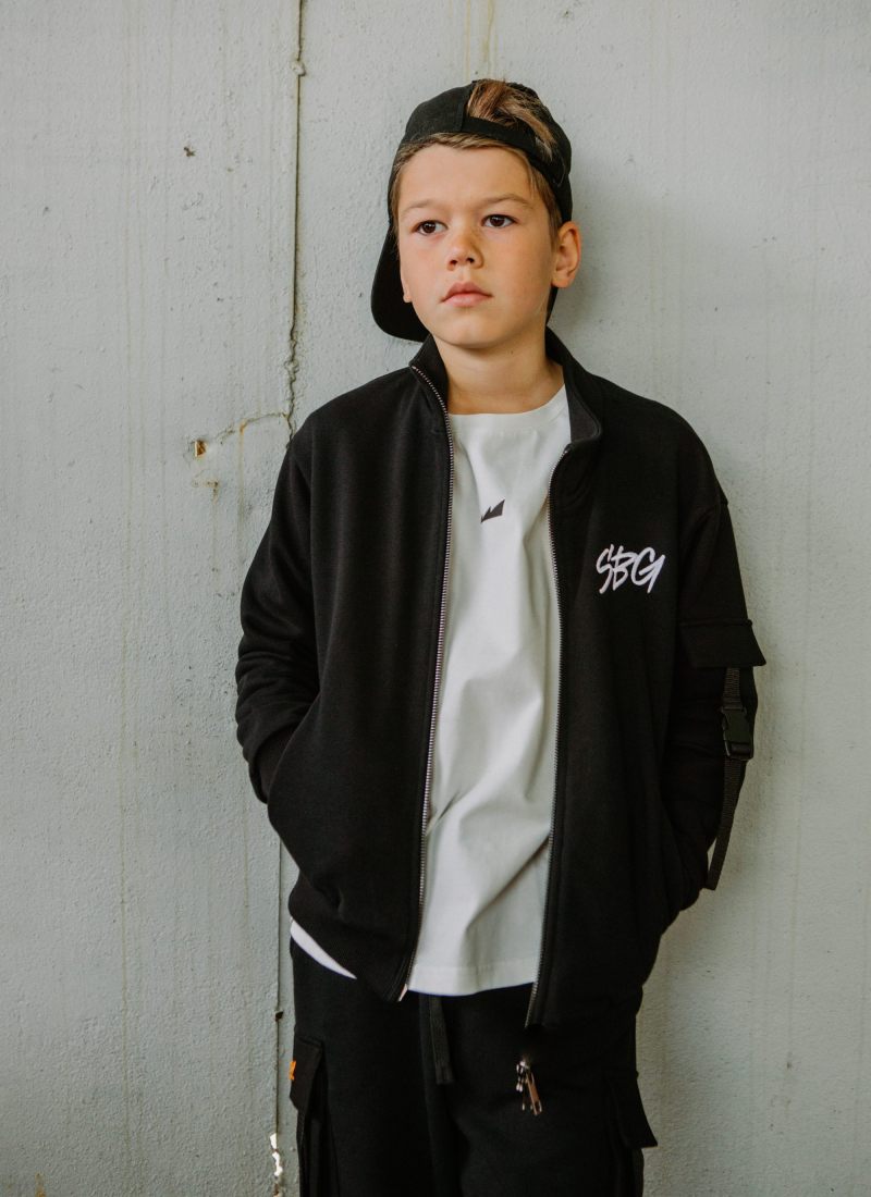 Джемпер на молнии Smart Boys Gang Nikasport, SBG20-B-BLK, цвет черный