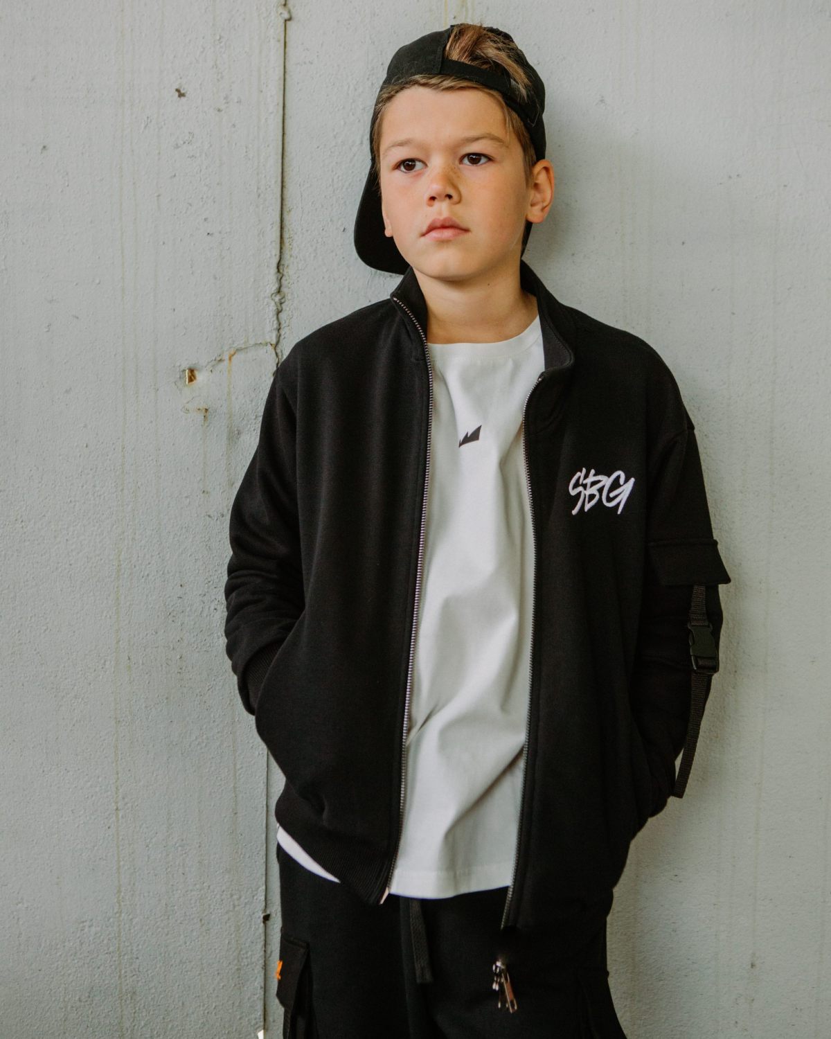 Джемпер на молнии Smart Boys Gang Nikasport, SBG20-B-BLK, цвет черный