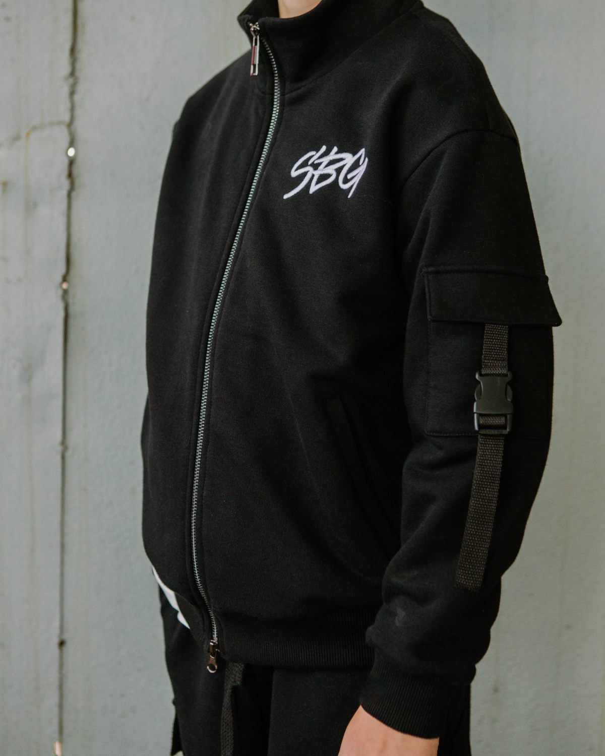 Джемпер на молнии SOBOI, SBG20-B-BLK, цвет черный