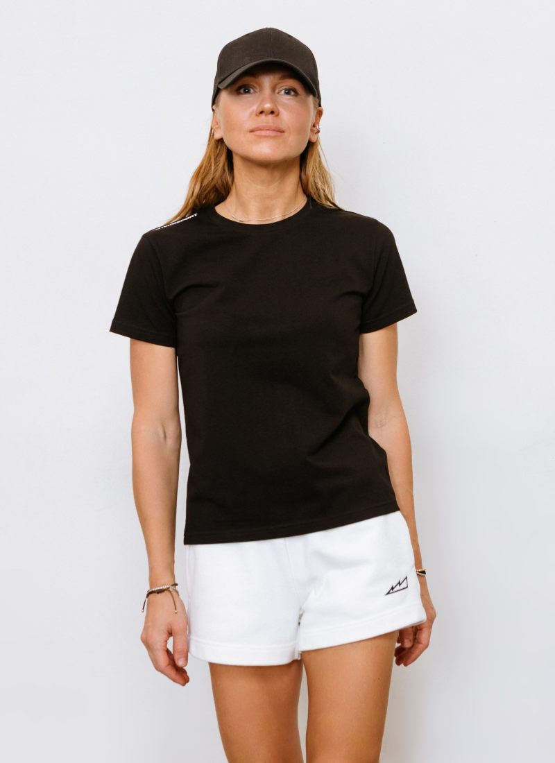 Футболка Regular Black & White Nikasport, BW11-W12-BLK, цвет черный